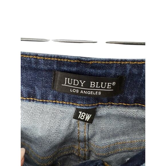 Judy Blue Slim Bootcut Jeans Dark Wash Size 18W Stretch Denim Casual - Picture 3 of 9